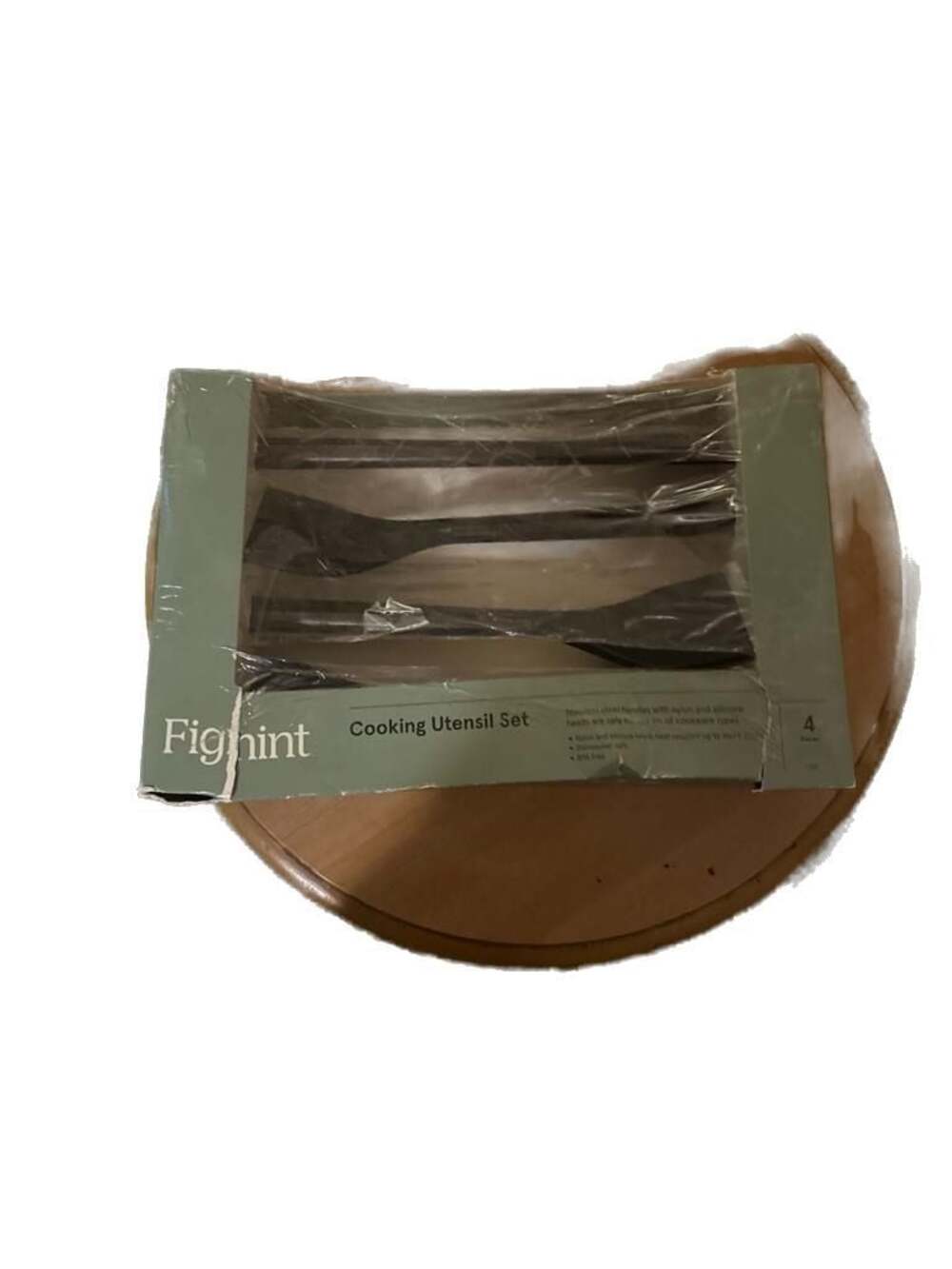 Figmint 4-Piece Cooking Utensil Set with Stainless Steel Handles